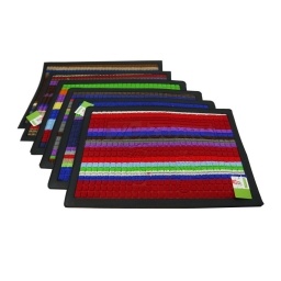 ALFOMBRA WELCOME RECTANGULAR 60 X 40 LINEAS COLOR RODEO